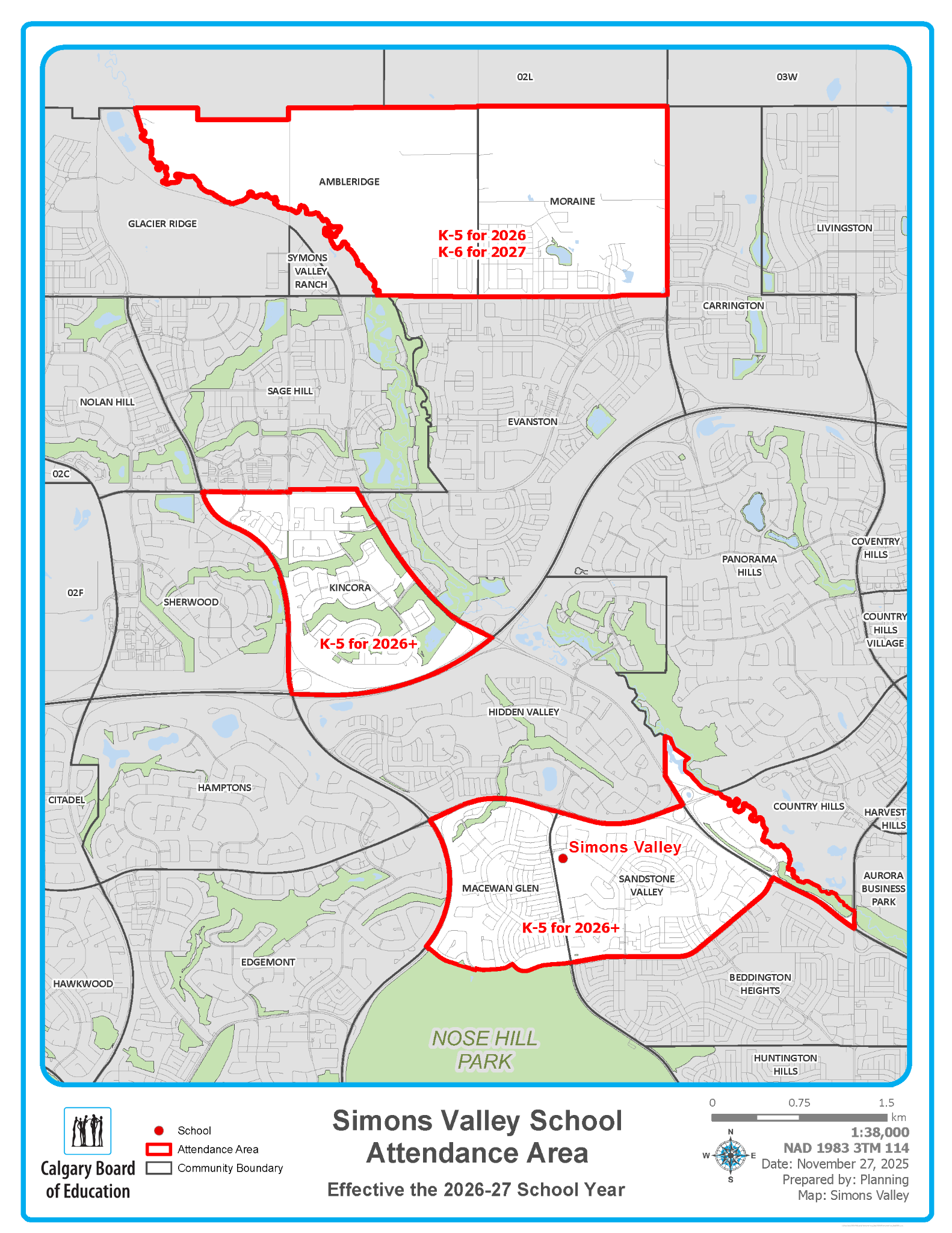 20251203, Ambleridge And Moraine Community, Designation Changes, Map